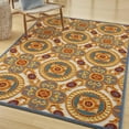 thumbnail image 2 of Nourison Aloha Indoor/Outdoor Multicolor 5'3" x 7'5" Area Rug, (5x7), 2 of 9