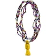 thumbnail image 1 of Collar Rosario Santa Muerte Amarillo Ritualizada, 1 of 4