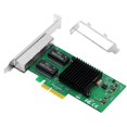 thumbnail image 1 of JIAHAOO Intel I350 4 Port Ethernet Card for Servers and Workstations with 10/100/1000mbps RJ45 Ports, 1 of 3