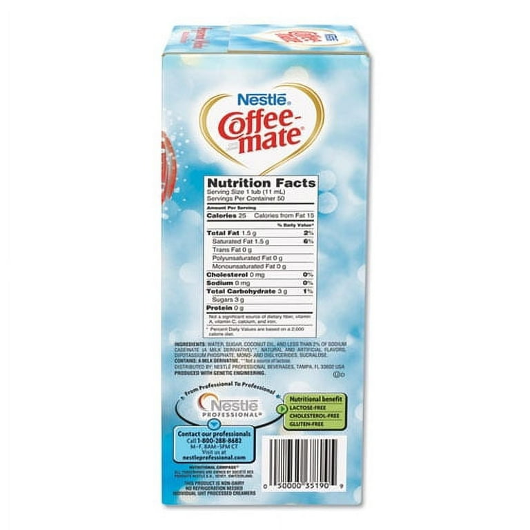 Liquid Coffee Creamer, Peppermint Mocha, 0.38 oz Mini Cups, 50/Box, 4 Boxes/Carton, 200 Total/Carton Liquid Coffee Creamer, Peppermint Mocha, 0.38 oz Mini Cups, 50/Box, 4 Boxes/Carton, 200 Total/Carton