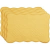 Better Homes and Gardens Quilted Placemat Set of 6, Yellow Nugget