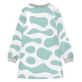thumbnail image 2 of Teal Drop Shapes Girls'long-sleeved dress Thickened A-dress Warm Dress Basic Shirt Party Dresses, 2 of 7