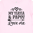 thumbnail image 4 of Inktastic YiaYia and Papou Love Me Granddaughter Girls Baby T-Shirt, 4 of 5