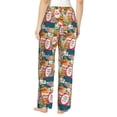 thumbnail image 3 of Balery Retro Summer Stamp print Women's Pajama Pants,Ultra Lightweight Pjs,Lounge Pant-, 3 of 9