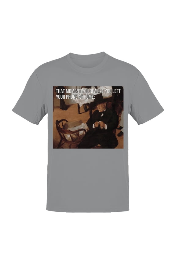 Realization Meme: Phone at Home Men's T-shirt