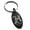 Black, variant on Stainless Steel Letter H Initial Royal Monogram Engraved Small Oval Charm Keychain Keyring