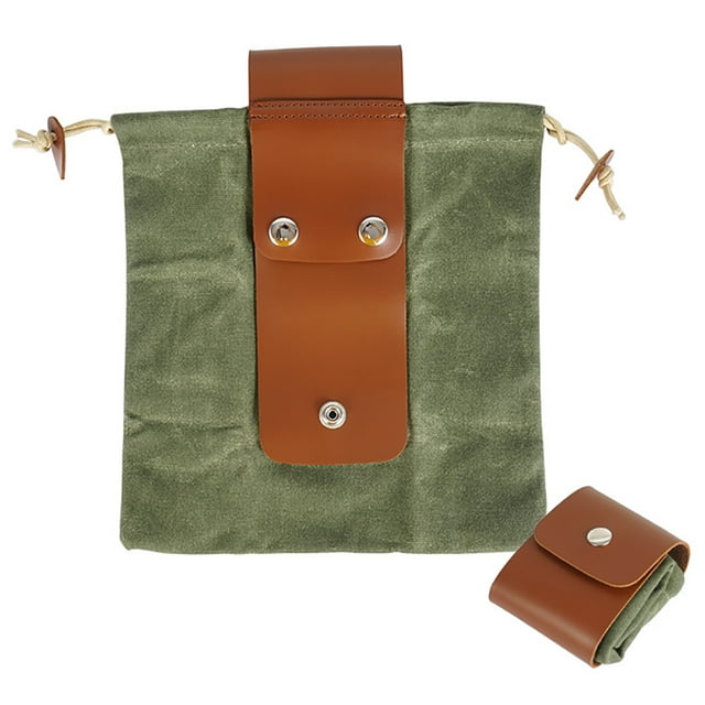 Foraging Pouch Drawstring Collapsible Small Outdoor Foraging Bag Hunting Pouch
