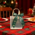 thumbnail image 6 of Kumdkd Christmas Transparent Hand-held Gift Bag with Gold Handle, 9.84x7.87 Inch Reusable Plastic Gift Box for Christmas Eve Apples, Candy, Toys, Holiday Party Favor Bags, Creative Souvenir Hand Bag, 6 of 6