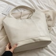 thumbnail image 4 of Bolso Mano Hobo para Mujer PU Cuero Cierre Magnético Compras, 4 of 9