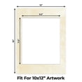 thumbnail image 2 of Earthen Off White Picture Frame Mat for 12x16 Frames - Fits 10x12 Photos - 10 Mats, 2 of 7