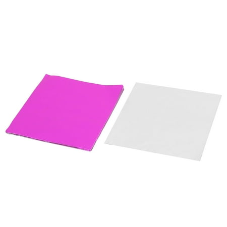 Fantastic Four Foil - Home Aluminum Foil Disposable Candy Chocolate Wrapper Fuchsia 4 x 4 Inch 100pcs