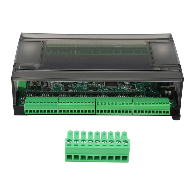 Placa de control industrial PLC FX3U‑56MR, 2 canales, 60 K, 32 entradas y 24 salidas, 24 V CC, 1 A