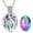 Customize-Steel/Rainbow, variant on Spherical with Dragonfly Cremation Jewelry for Ashes Holder Necklace for Memorial Urn Pendants with Chain