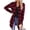 18-Red, variant on Womens Collar Plaid Flannel Shirt Jacket Shacket Coat Outerwear Casual Fall Wear S