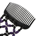 thumbnail image 4 of Peines Dobles Elásticos 2pcs con Joyería Del cabellero de s Pinzas de cabellero de Soledad Peines para el cabello con cuentas para mujer, 4 of 10