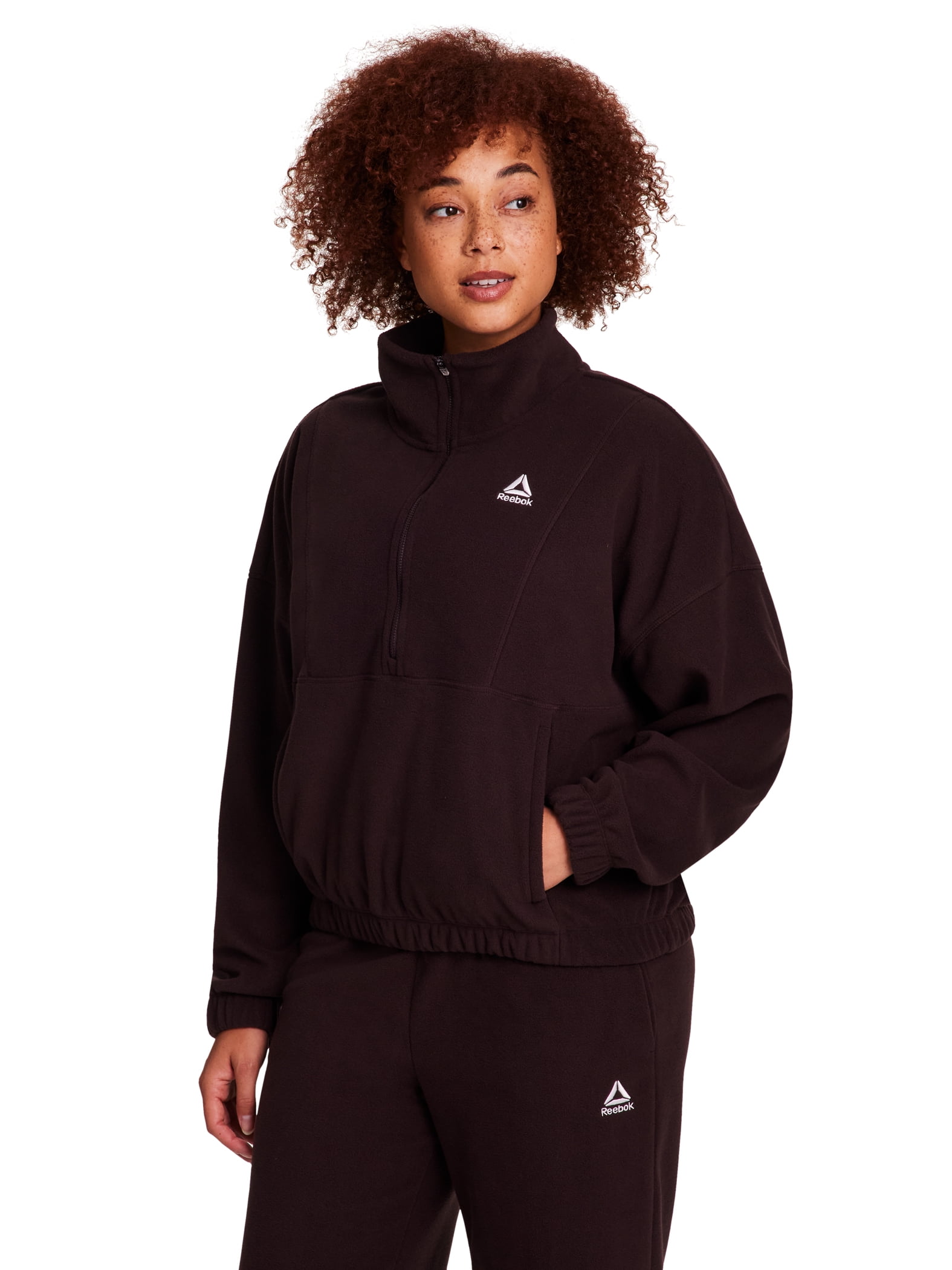 Reebok Women's and Women's Plus Cozy Half Zip Pullover, Sizes XS
