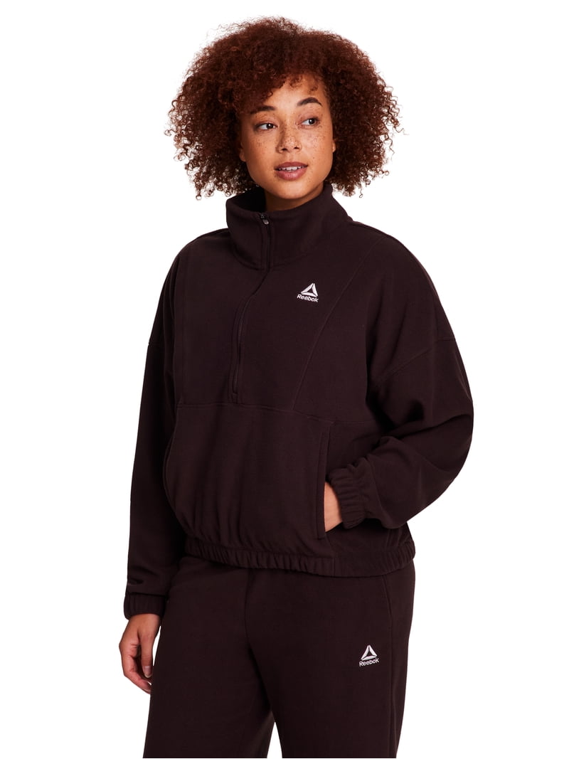Reebok Women's and Women's Plus Cozy Half Zip Pullover, Sizes XS