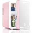 thumbnail image 1 of Refrigerador para el cuidado de la piel CUTIEWORLD con espejo de luz LED regulable de 4 litros, 1 of 7