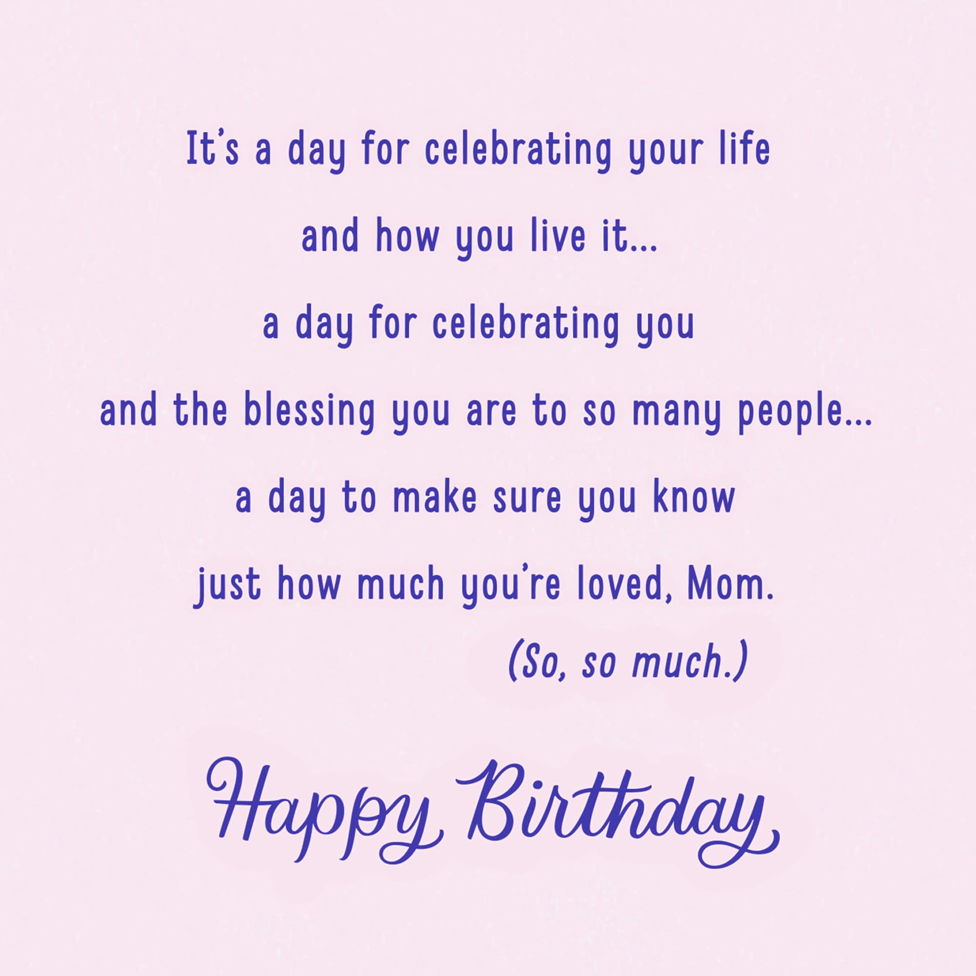 Hallmark Birthday Card for Mom (Big Heart, Beautiful Spirit), 1 count
