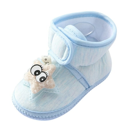 HZLPFO Baby Walking Shoes Baby Boys Girls Shoes Non-Slip Rubber Sole Sneakers First Walking Toddler Crib Shoes Loafers Flats. Sky Blue 6-12 Months
