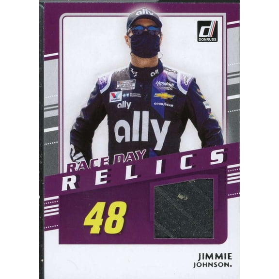 Jimmie Johnson Card 2021 Donruss Race Day Relics #22