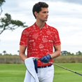 thumbnail image 3 of Hirioo Hohoho1 for Men’s Polo Shirts Quick Dry Short Sleeve Golf T Shirt Performance Moisture Wicking Casual Workout,Sizes S-4XL-Small, 3 of 6