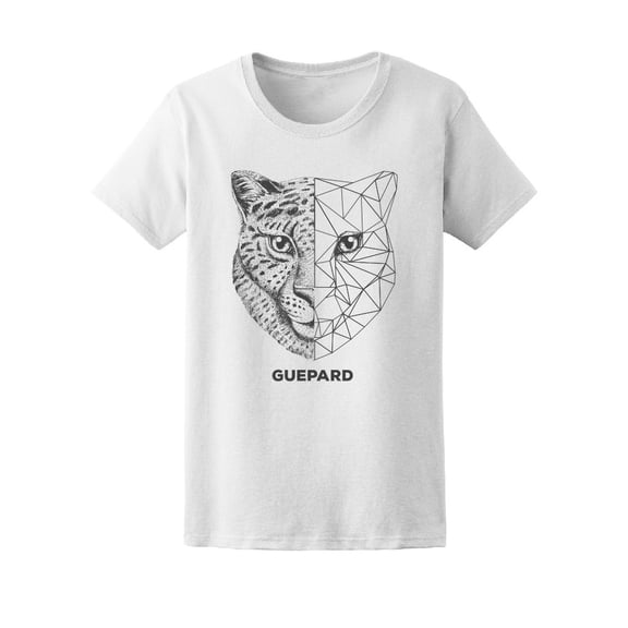 Guepard Geometric Halfface T-Shirt Men -Image by Shutterstock, Male XX-Large