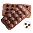 thumbnail image 4 of Molde de silicona de 15 cavidades para chocolate, dulces y decoraciones para pasteles Delicias para hornear en forma de estrella, 4 of 6