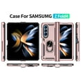 thumbnail image 6 of Asuwish Compatible with Samsung Galaxy Z Fold 4 5G 2022 Phone Case Slim Magnetic Ring Holder Stand Hybrid Protective Shockproof Cell Cover for ZFold4 Z4 Fold4 4Z ZFold45G Women Men Pink, 6 of 8
