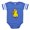 Royal Blue, variant on CafePress - Duck (Strait Forward) 6 - Cute Infant Baby Football Bodysuit
