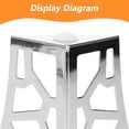 thumbnail image 5 of WRITWAA Silver Metal Table Legs for Furniture Use Sturdy Support and Modern Design 4pcs Set, 5 of 8