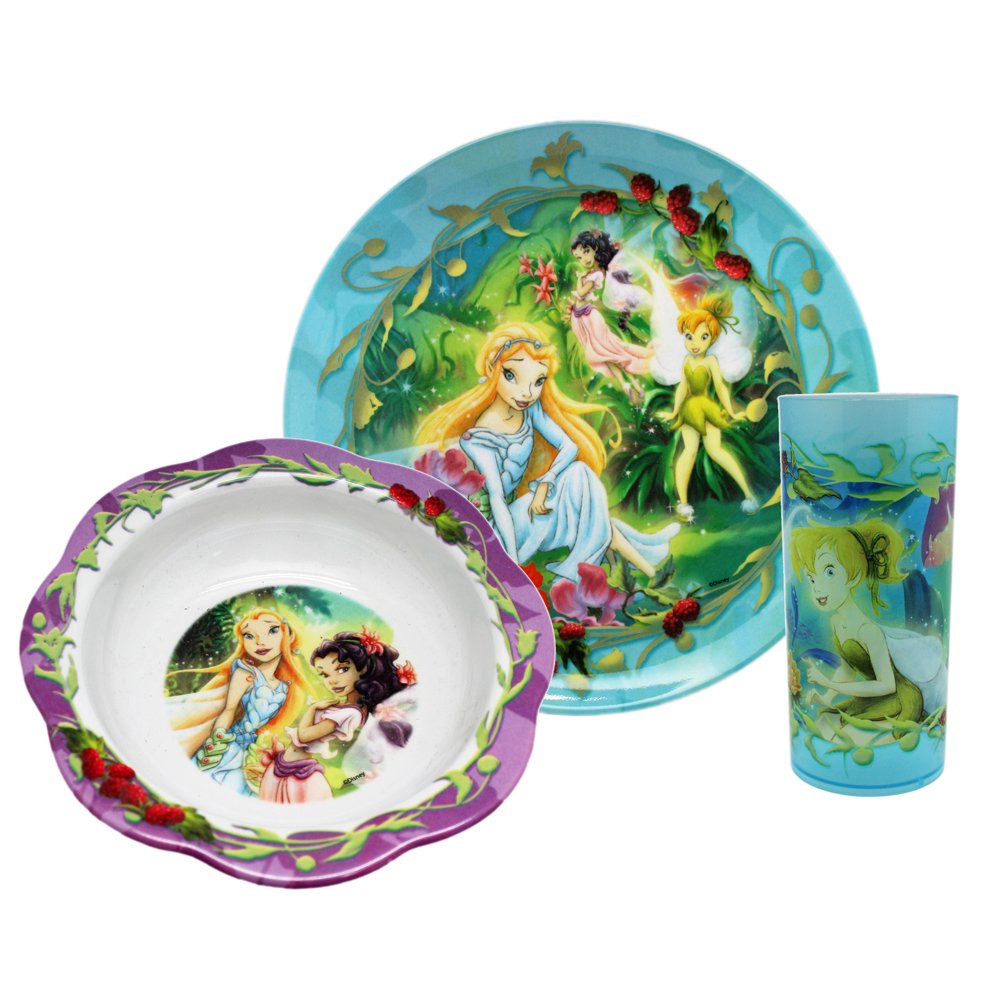 Disney Fairies Mystical Themed Kids Dinnerware Set