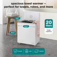 thumbnail image 3 of SereneLife Rectangular Towel Warmer Bucket, Large Capacity, Single-Touch Towel & Blanket Warmer with Built-in WiFi, Silver, 3 of 7
