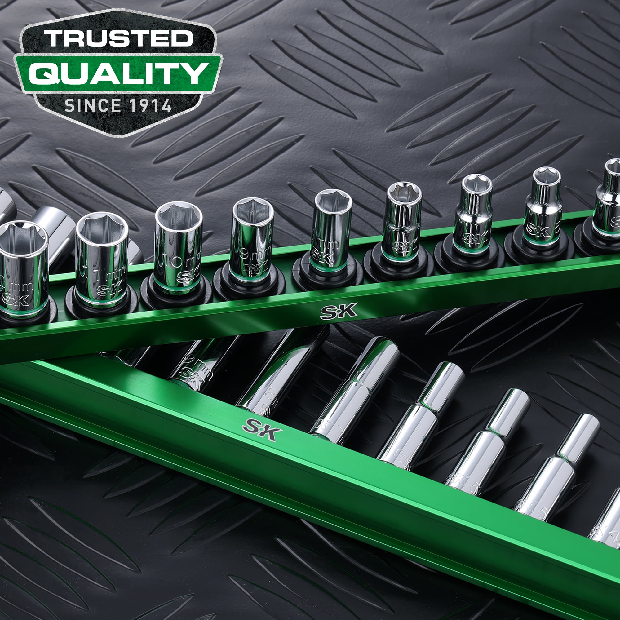 SK Hand Tools 12 Piece Metric 1/4" Drive Deep Socket Set