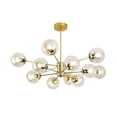 thumbnail image 1 of Lampara de techo estilo industrial Lámpara de araña sputnik ilios innova gold 12 luces, 1 of 9
