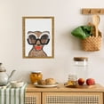 thumbnail image 2 of WFSposter Kate and Laurel Sylvie Cheetah Canvas Wall Art,Kendra Dandy of Bouffants and Broken Hearts, 18x24 Black, Modern Animal Art Decor for Wall, 2 of 5