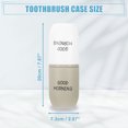 thumbnail image 4 of Unique Bargains Toothbrush Travel Case Plastic Lightweight Toothbrush Travel Case Traveling for Travel  White Gray, 4 of 7