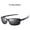 Black grey, variant on Mens Polarized Sports Sunglasses with Cool Mirror Lens and Strong Resin Construction for Enhanced Vision