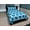 Aqua Floral, variant on Soft and Wrinkle Free Microfiber 4 Pcs Bed Sheet Set Includes Flat Sheet, Fitted Sheet and 2 Pocket Pillow Cases Machine Washable.