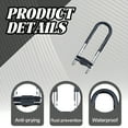thumbnail image 3 of MELIVO Bike Lock,16.54" Bike Locks,U Bicycle Lock U Lock For Scooter,3.31lb, 3 of 7