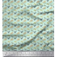 thumbnail image 1 of Soimoi Green Rayon Fabric Enjoy Summer Time Text Print Fabric by Yard 42 Inch Wide, 1 of 5