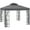 Grey, variant on Outsunny 10'x10' Garden Gazebo Outdoor Sunshade Portable w/ Screen, Coffee