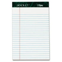 Tops  Notepads- Jr Legal Ruled- 50 Sheets- 5 in. x 8 in.- 12-PK- White