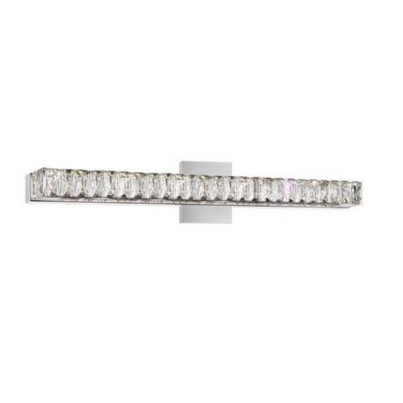 CWI Lighting Milan Transitional Metal LED Vanity Light in Chrome