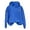 Blue, variant on Women's Hooded Sweatshirt with Comfortable Pocketed Design for Daily Wear World Print Modern Casual Layering with Jeans for Spring and Fall Blue S