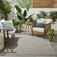 thumbnail image 5 of Nourison Practical Solutions Indoor/Outdoor Grey Mocha 4' x 6' Area Rug (4x6), 5 of 10