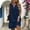 c01Blue, variant on Women's Cotton Linen Dress Summer Sleeveless Mid Long Shift Dress Linen Tunic Lightweight Button Pocket Shirt Dress Black XXL