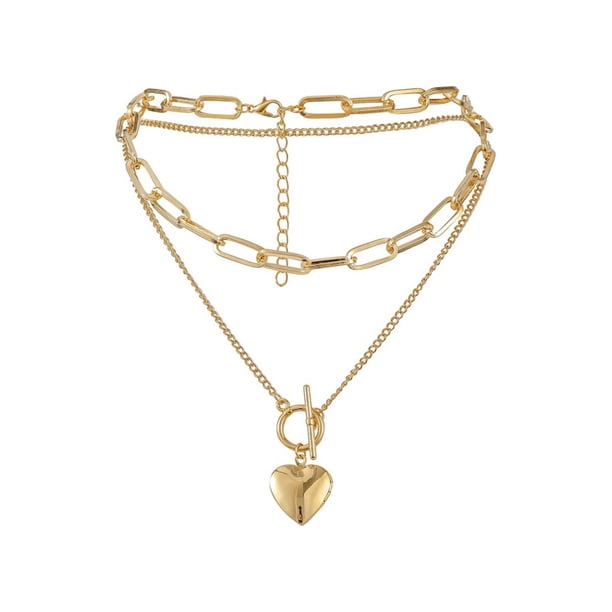 Collar Cgtredaw Femenino de Aleación Amor Corazón para regalo