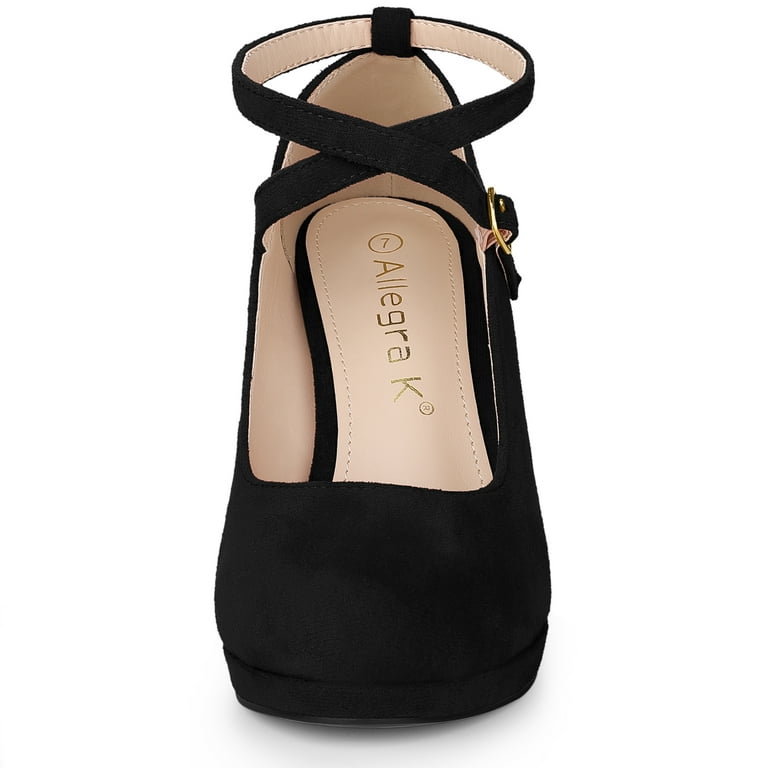 Cross strap court shoes sale