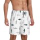thumbnail image 2 of Balery Cute Shark Pantalones cortos de pijama de punto de algodón para hombre con cinturilla y bolsillos-XX-Large, 2 of 6